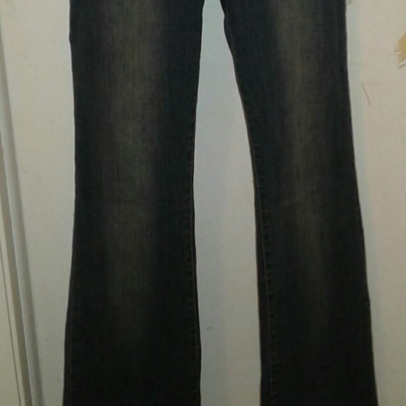 VINTAGE HOT KISS STRETCH DENIM BUTTON UP JUMPSUIT - Picture 9 of 10